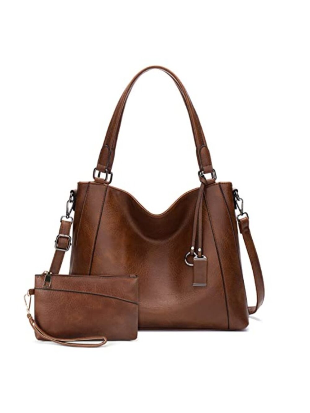 Women's Hobo Shoulder Bag Faux Leather Large Top Handle Tote Purse